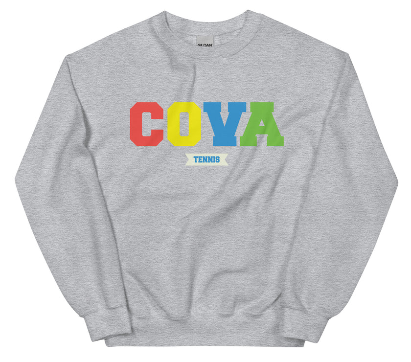 COVA Tennis Rainbow Unisex Heavy Blend Sweatshirt