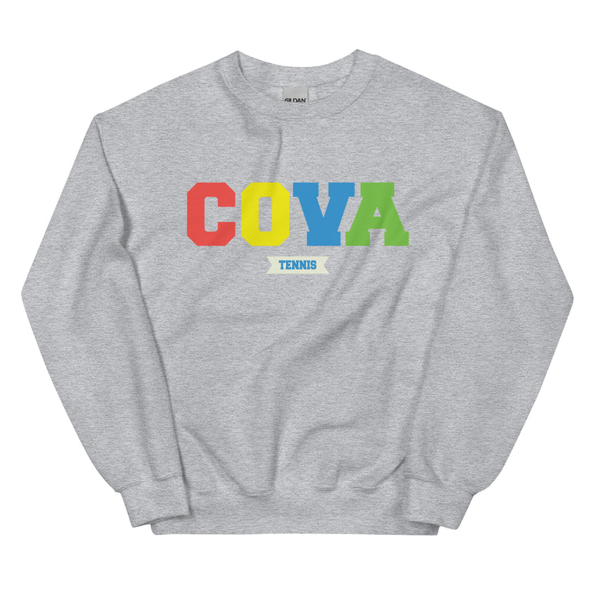 COVA Tennis Rainbow Unisex Heavy Blend Sweatshirt