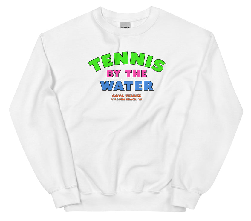 Tennis By The Water Unisex Sweatshirt by CoVA Tennis