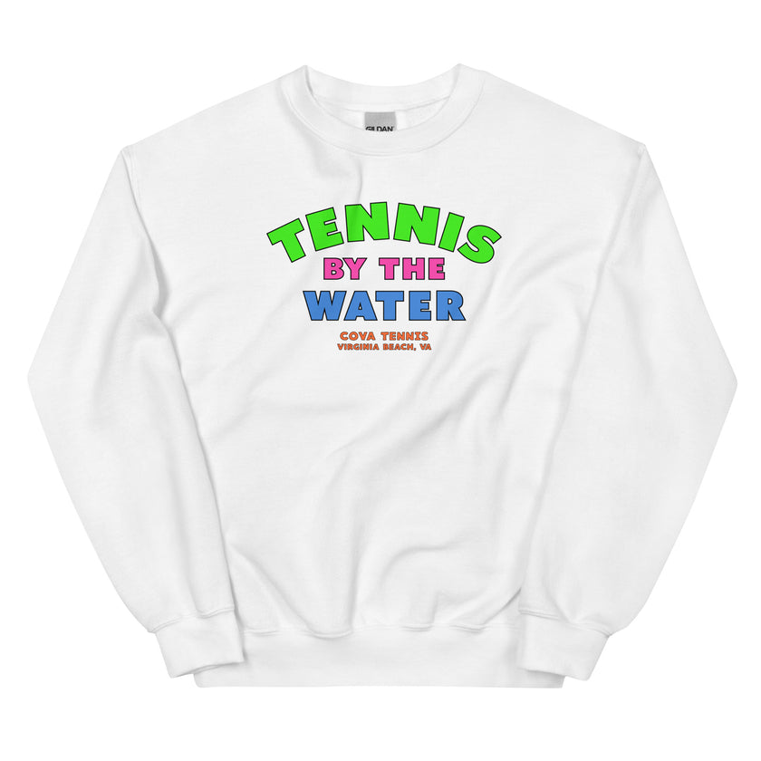 Tennis By The Water Unisex Sweatshirt by CoVA Tennis