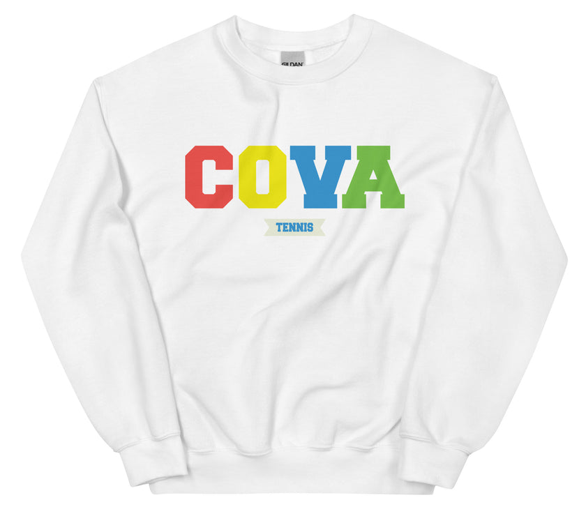 COVA Tennis Rainbow Unisex Heavy Blend Sweatshirt