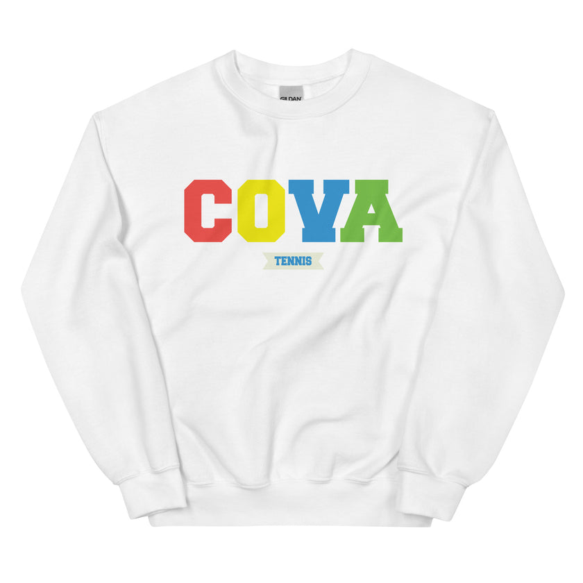 COVA Tennis Rainbow Unisex Heavy Blend Sweatshirt