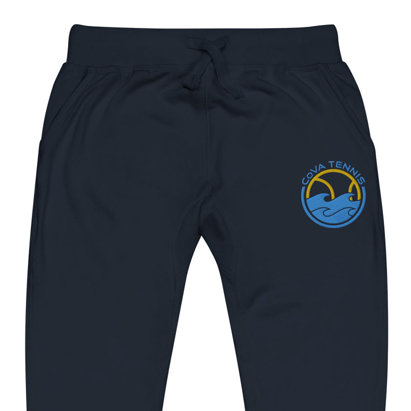 CoVA Tennis Ball & Waves Logo Unisex fleece sweatpants