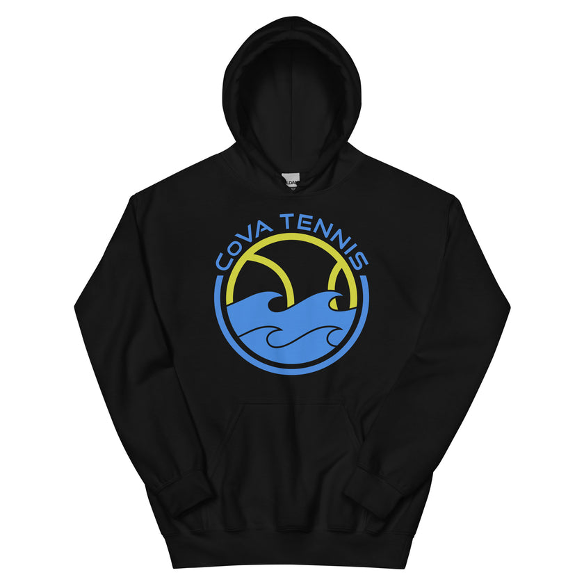 CoVA Tennis Ball & Waves Logo Unisex Logo Hoodie