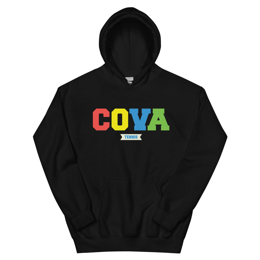 COVA Tennis Rainbow Unisex Heavy Blend Hoodie