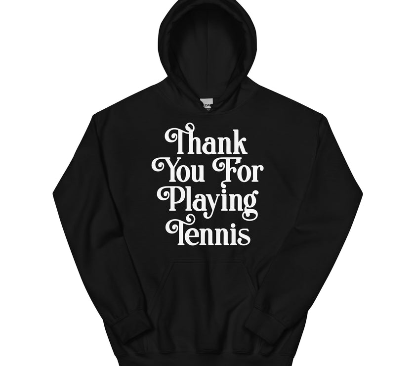 Thank You For Playing Tennis By CoVA Tennis Unisex Heavy Blend Hoodie