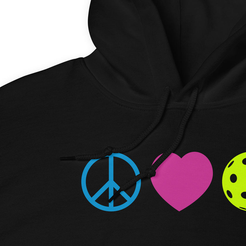 Peace Love Pickleball Unisex Hoodie