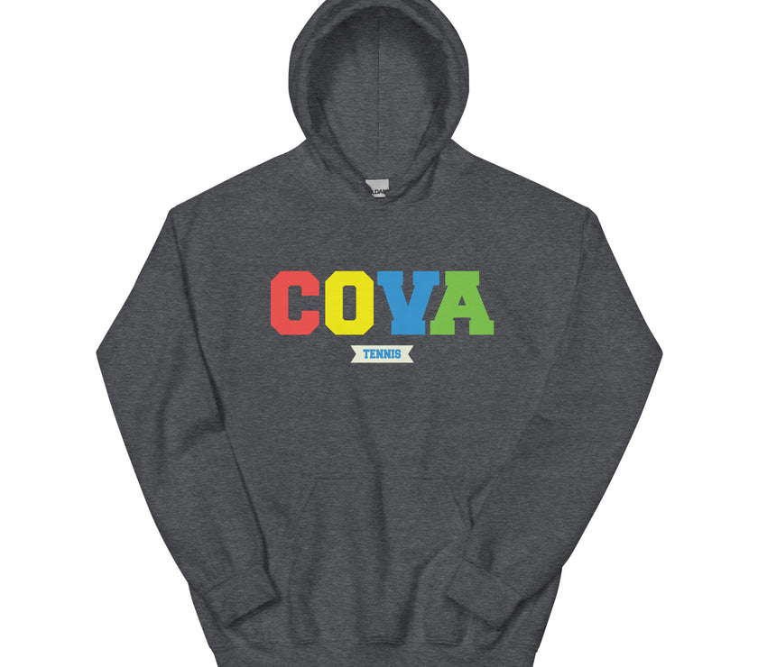 COVA Tennis Rainbow Unisex Heavy Blend Hoodie