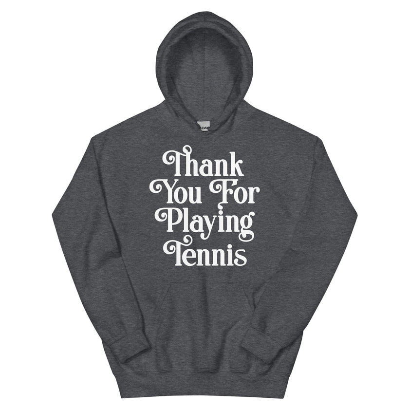 Thank You For Playing Tennis By CoVA Tennis Unisex Heavy Blend Hoodie