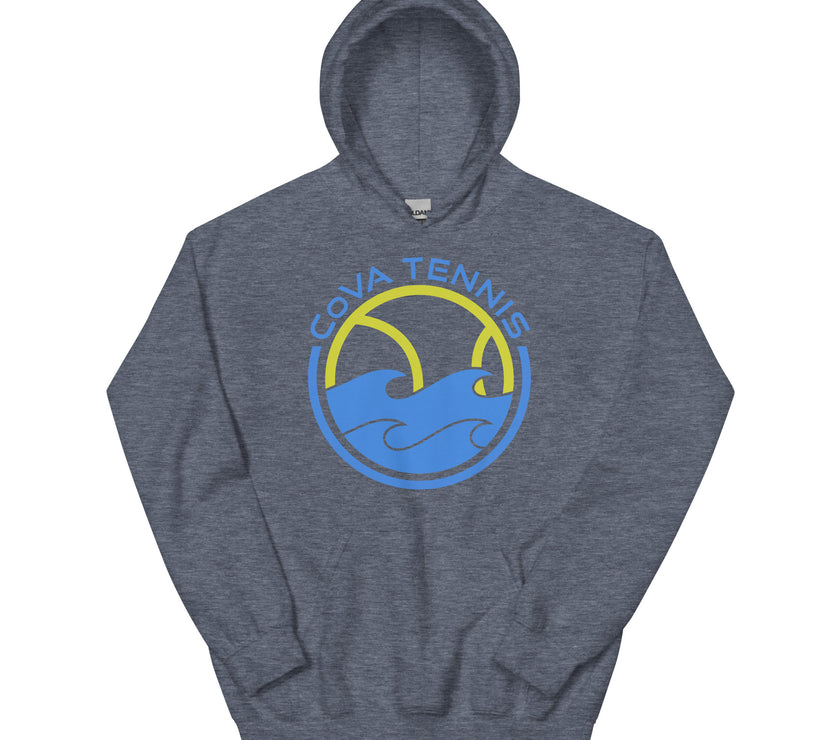 CoVA Tennis Ball & Waves Logo Unisex Logo Hoodie