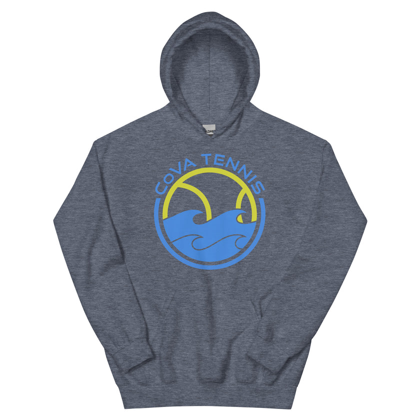 CoVA Tennis Ball & Waves Logo Unisex Logo Hoodie