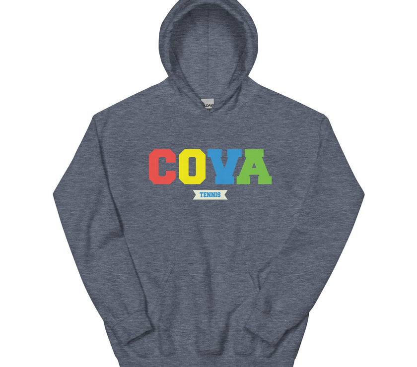 COVA Tennis Rainbow Unisex Heavy Blend Hoodie