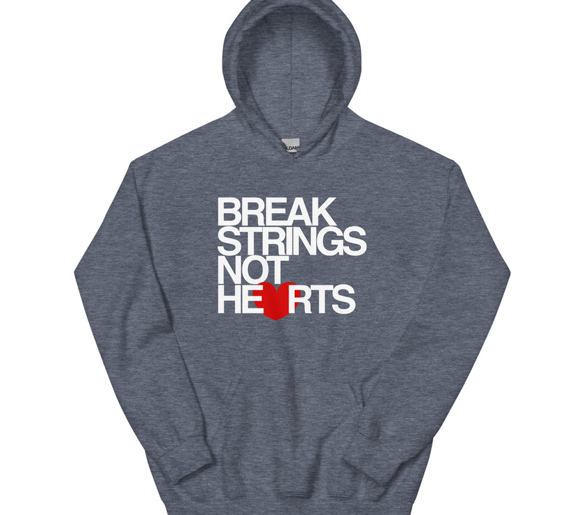 Break Strings Not Hearts by CoVA Tennis Unisex Heavy Blend Hoodie