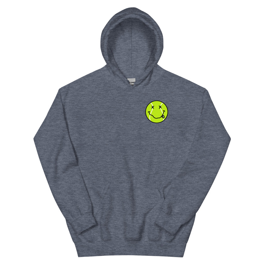 Smiling Tennis Ball by CoVA Tennis Unisex Heavy Blend Hoodie