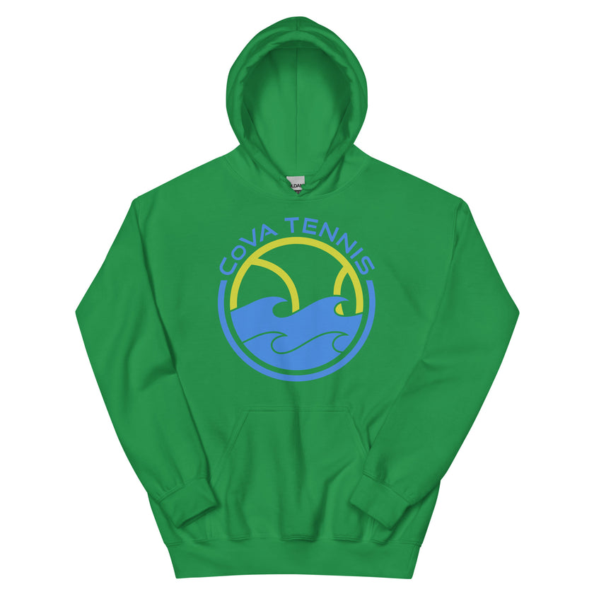 CoVA Tennis Ball & Waves Logo Unisex Logo Hoodie