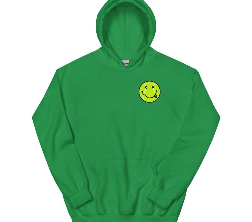 Smiling Tennis Ball by CoVA Tennis Unisex Heavy Blend Hoodie