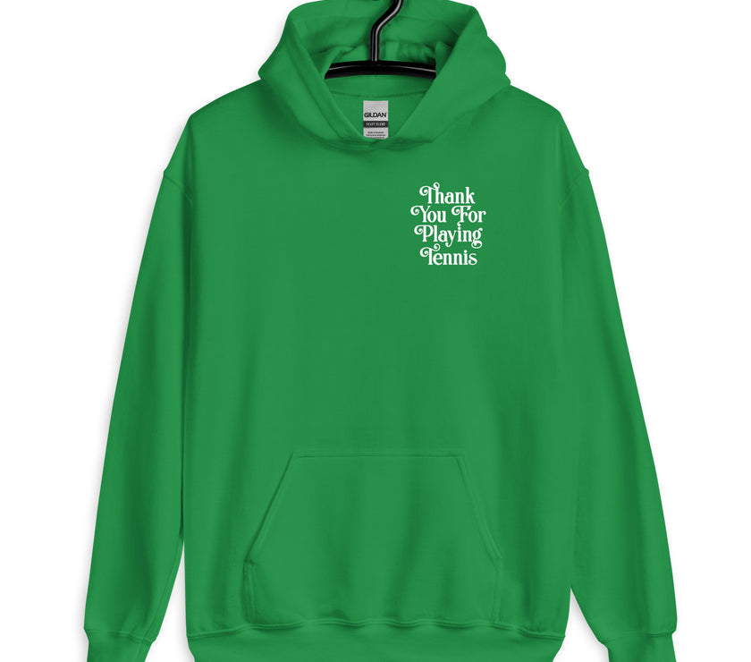 Thank You For Playing Tennis Unisex Heavy Blend Hoodie by CoVA Tennis