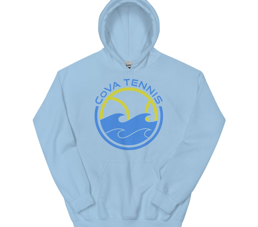 CoVA Tennis Ball & Waves Logo Unisex Logo Hoodie