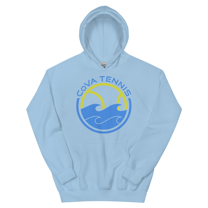 CoVA Tennis Ball & Waves Logo Unisex Logo Hoodie