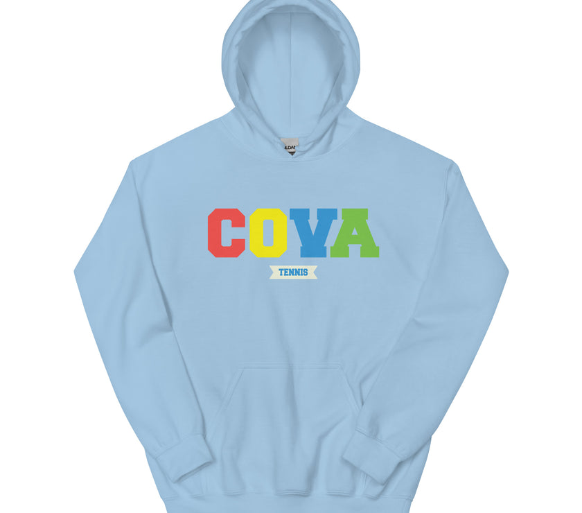 COVA Tennis Rainbow Unisex Heavy Blend Hoodie