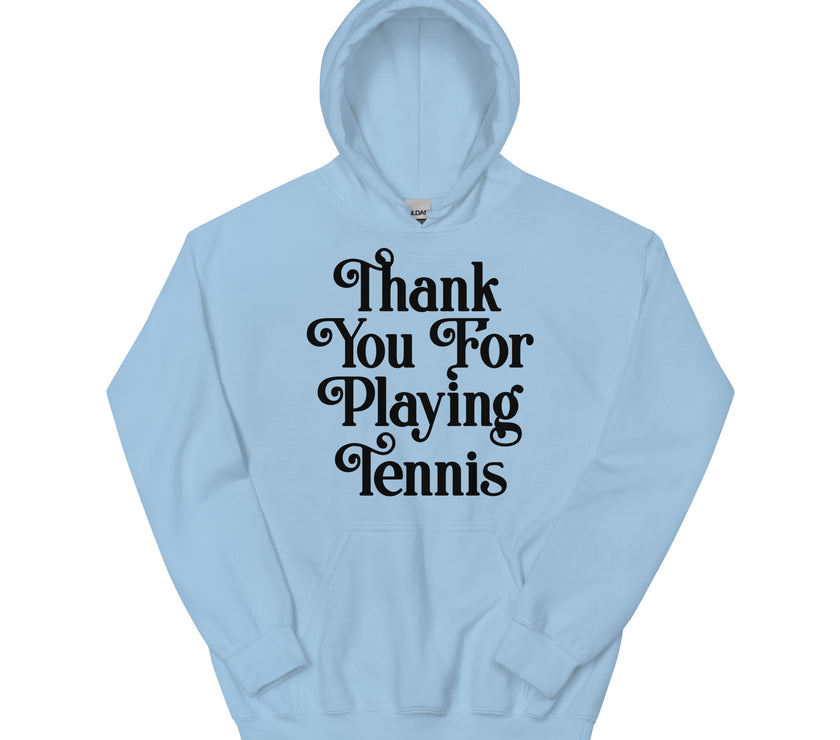 Thank You For Playing Tennis By CoVA Tennis Unisex Heavy Blend Hoodie