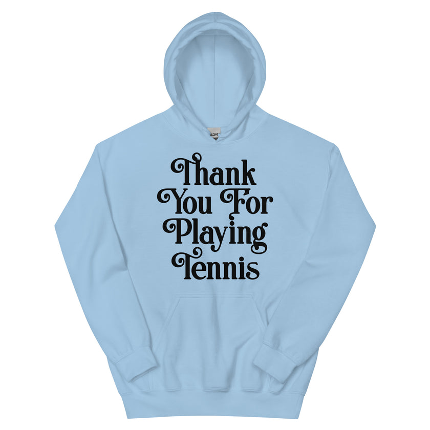 Thank You For Playing Tennis By CoVA Tennis Unisex Heavy Blend Hoodie