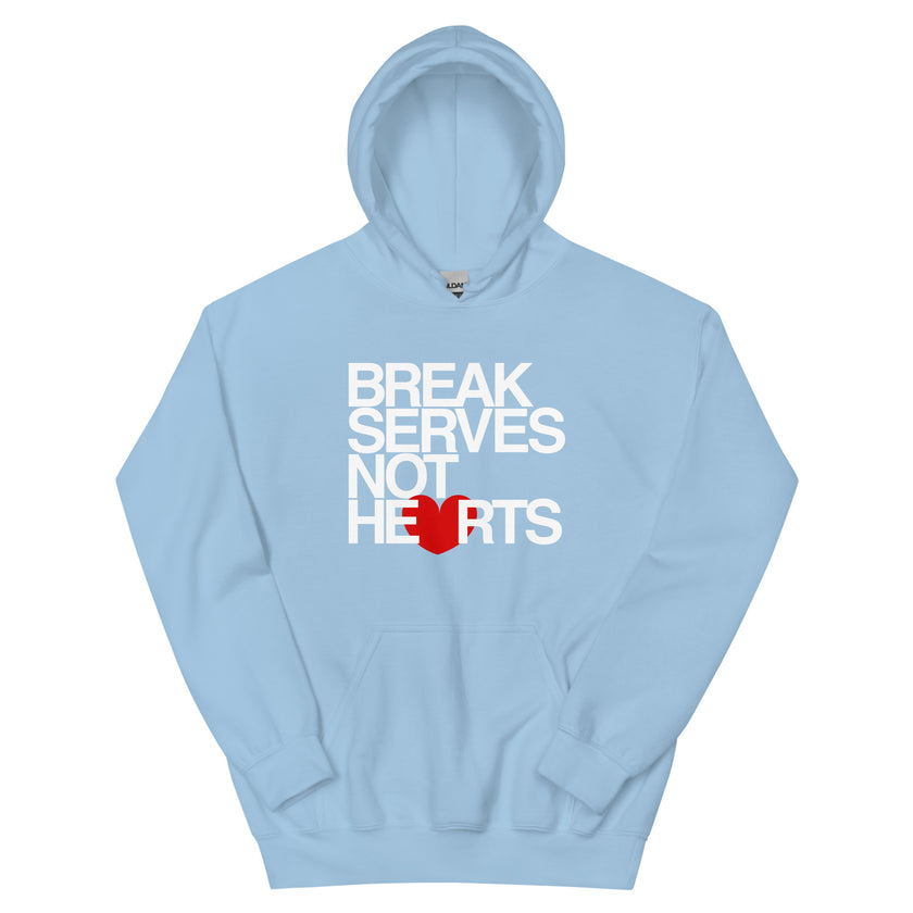 Break Serves Not Hearts CoVA Tennis Unisex Heavy Blend Hoodie