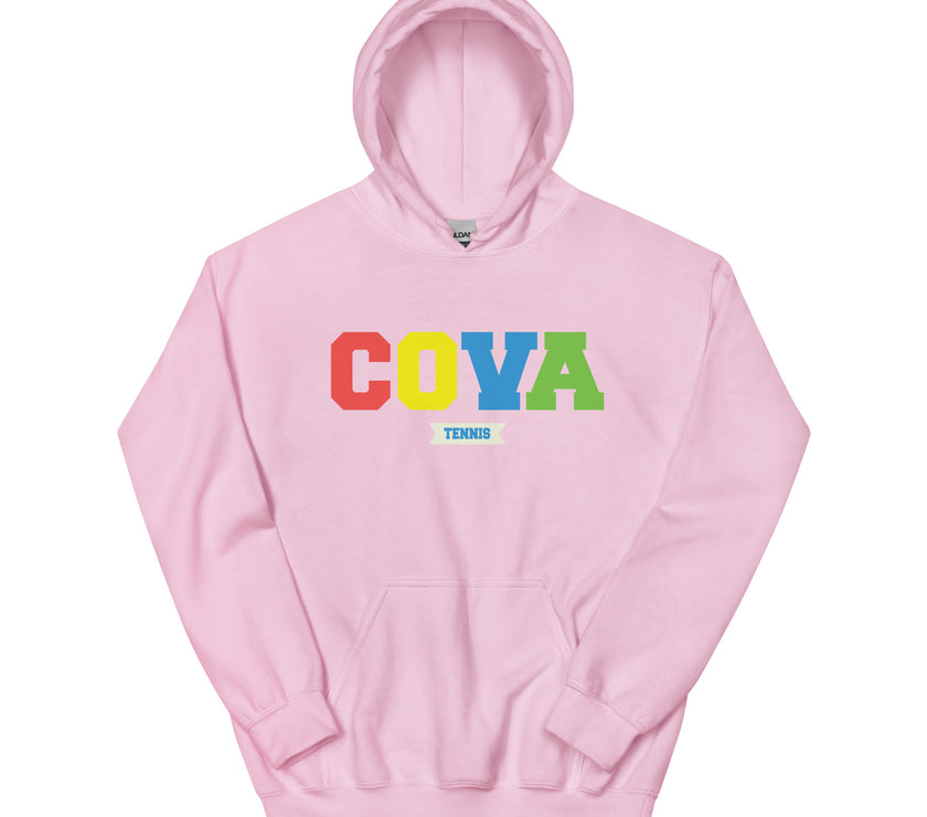 COVA Tennis Rainbow Unisex Heavy Blend Hoodie