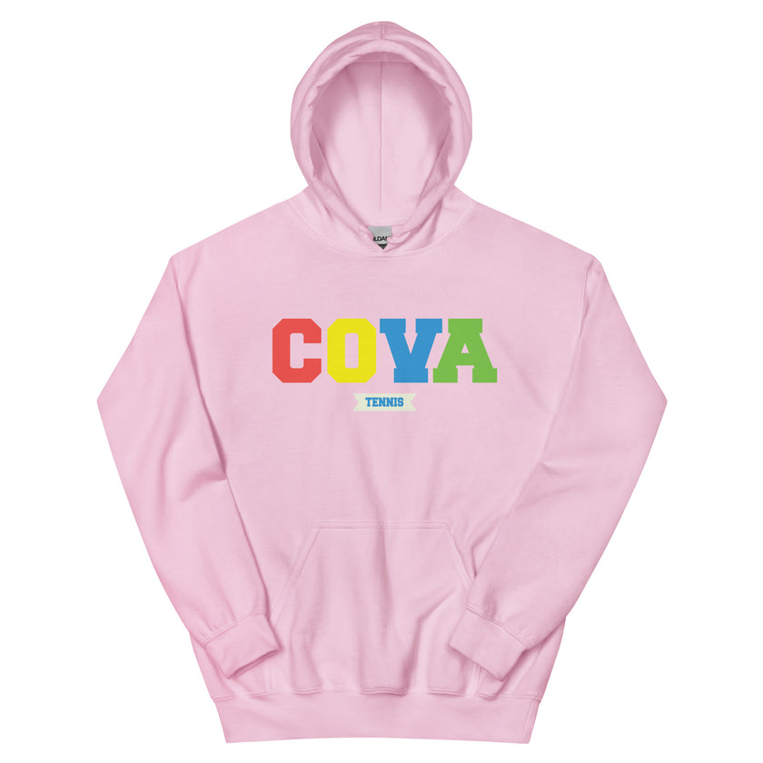 COVA Tennis Rainbow Unisex Heavy Blend Hoodie