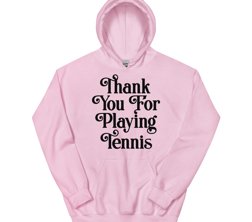 Thank You For Playing Tennis By CoVA Tennis Unisex Heavy Blend Hoodie