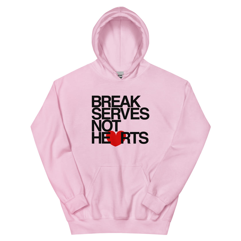 Break Serves Not Hearts CoVA Tennis Unisex Heavy Blend Hoodie