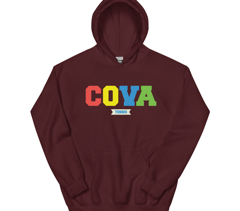 COVA Tennis Rainbow Unisex Heavy Blend Hoodie