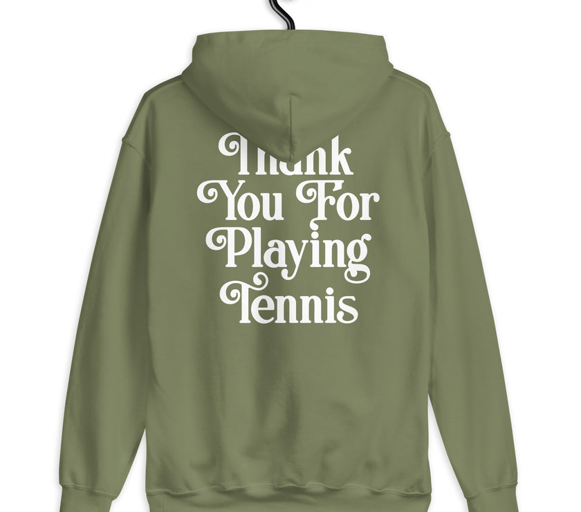 Thank You For Playing Tennis Unisex Heavy Blend Hoodie by CoVA Tennis