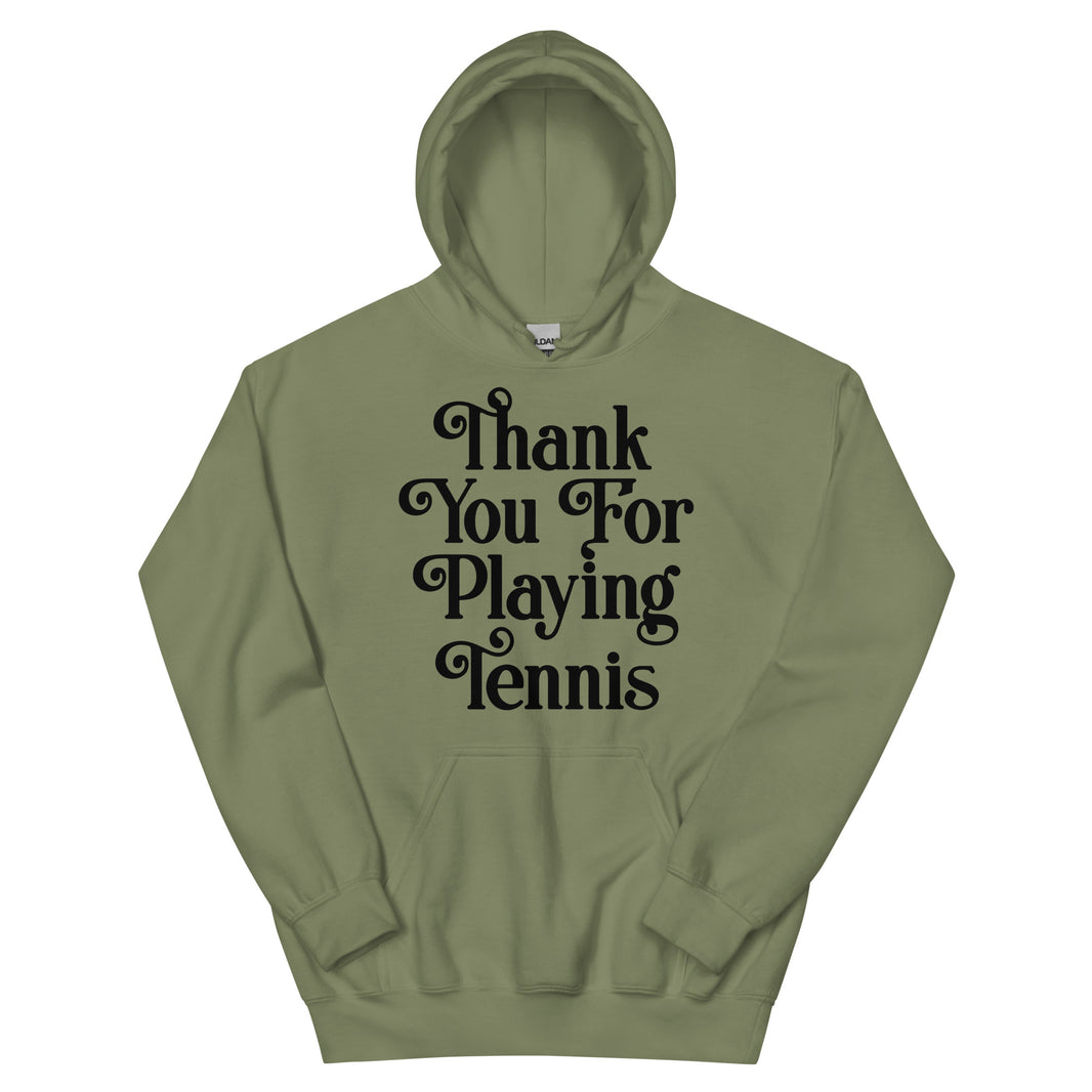 Thank You For Playing Tennis By CoVA Tennis Unisex Heavy Blend Hoodie