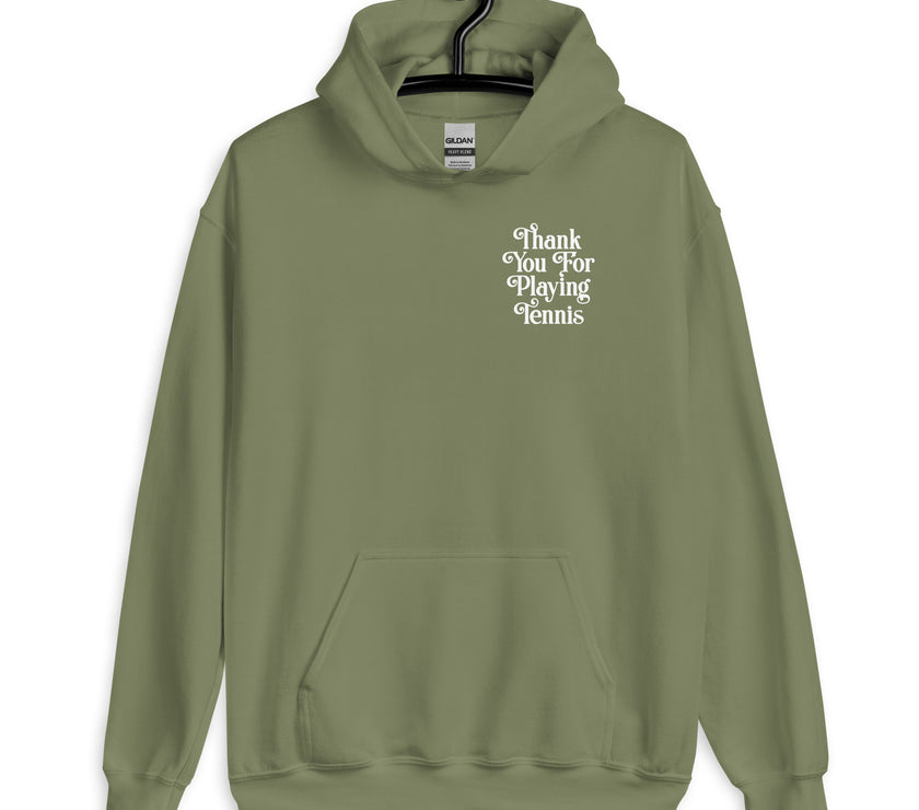 Thank You For Playing Tennis Unisex Heavy Blend Hoodie by CoVA Tennis