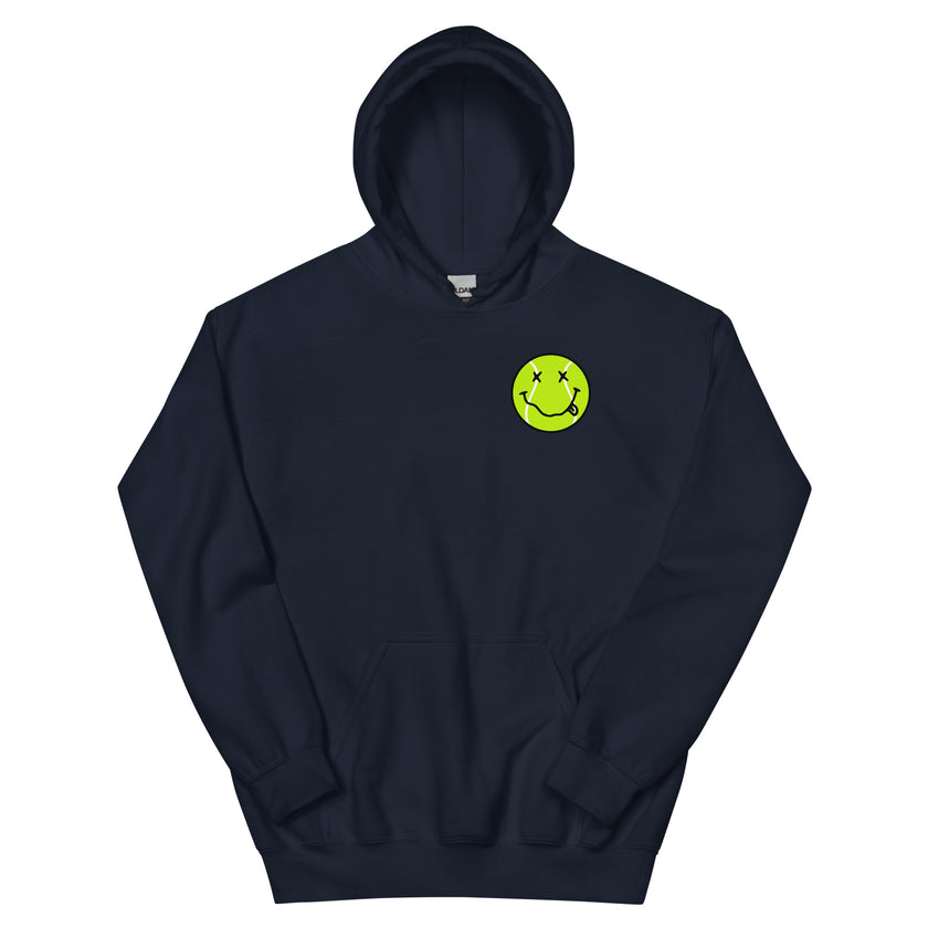 Smiling Tennis Ball by CoVA Tennis Unisex Heavy Blend Hoodie