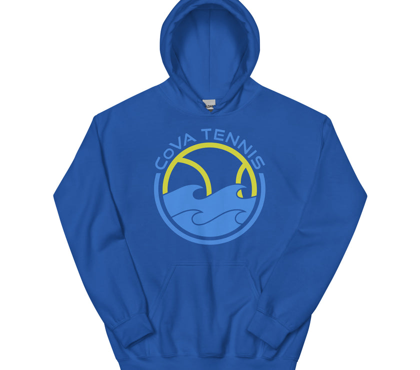 CoVA Tennis Ball & Waves Logo Unisex Logo Hoodie