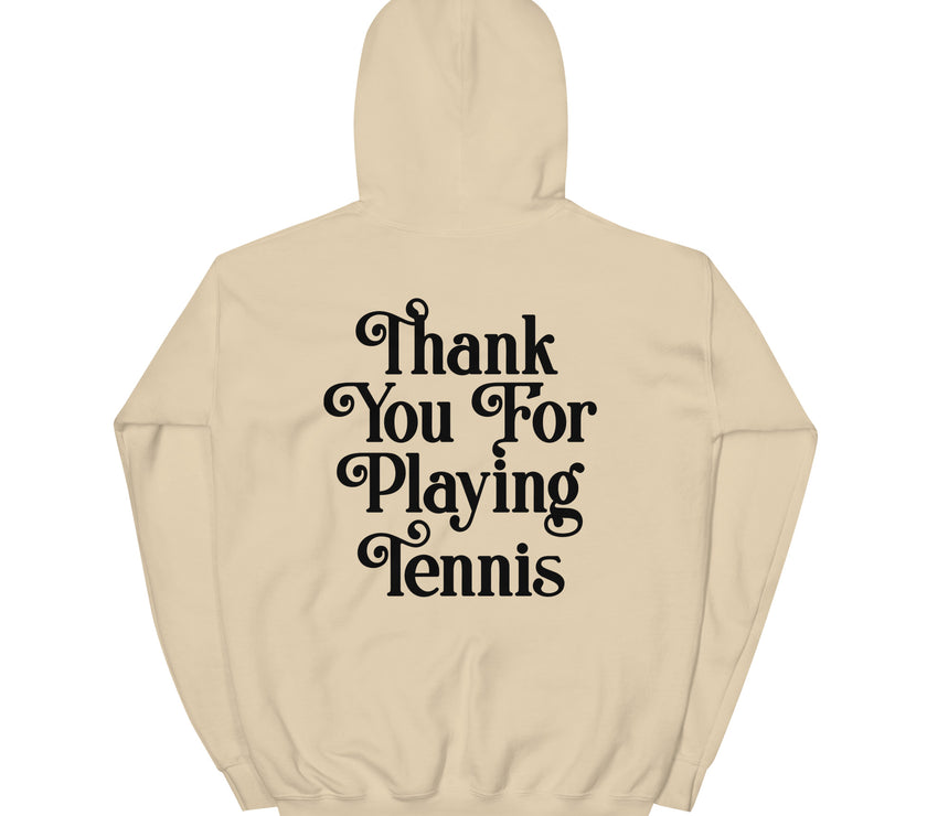 Thank You For Playing Tennis Unisex Heavy Blend Hoodie by CoVA Tennis