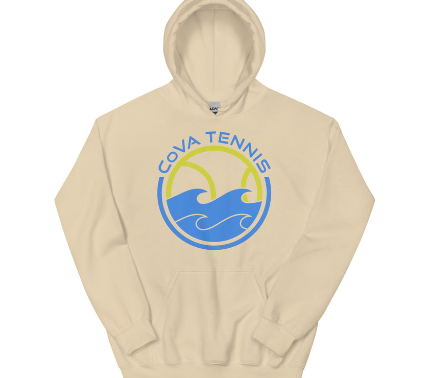 CoVA Tennis Ball & Waves Logo Unisex Logo Hoodie