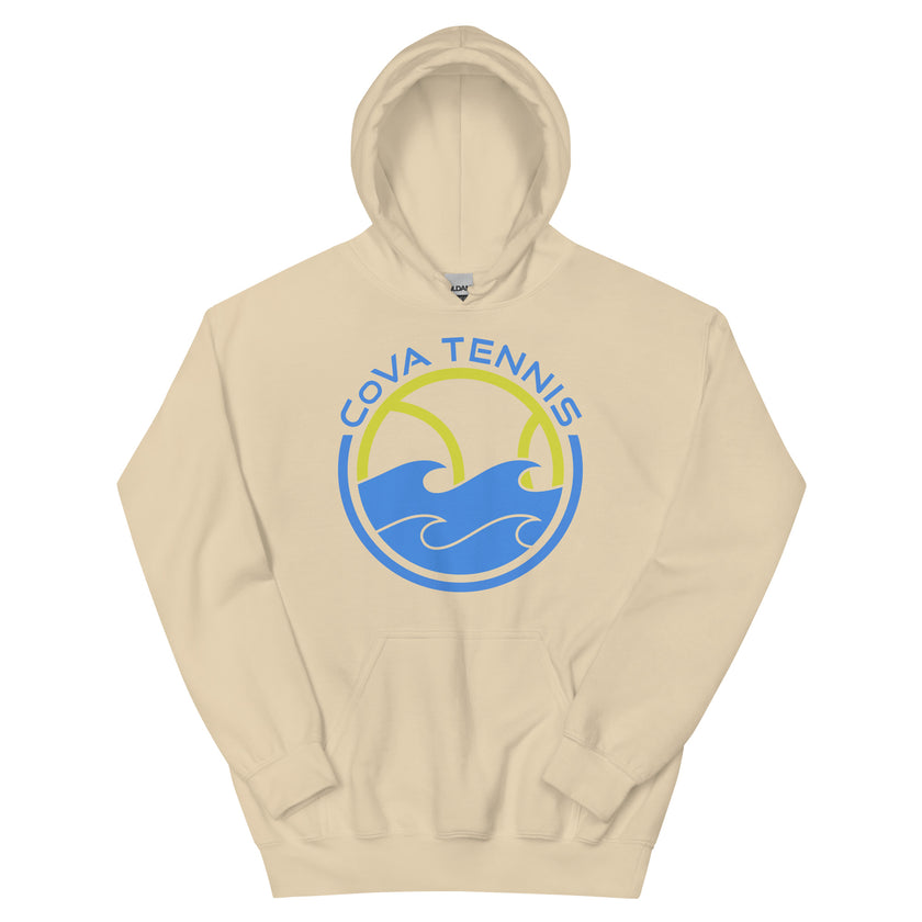 CoVA Tennis Ball & Waves Logo Unisex Logo Hoodie