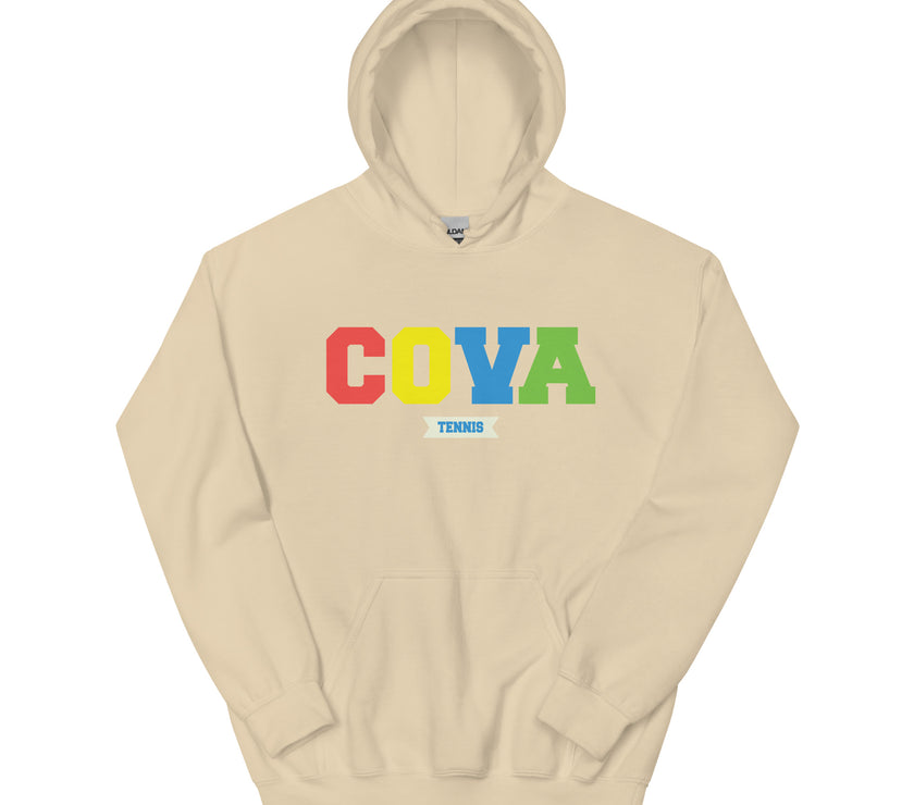 COVA Tennis Rainbow Unisex Heavy Blend Hoodie