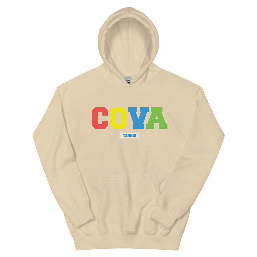 COVA Tennis Rainbow Unisex Heavy Blend Hoodie