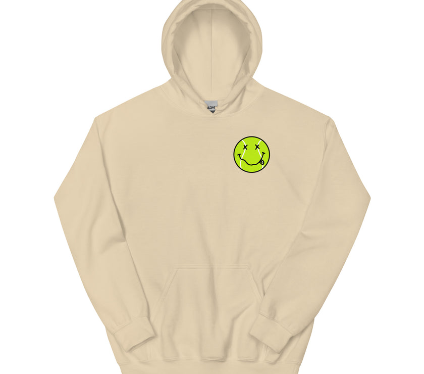 Smiling Tennis Ball by CoVA Tennis Unisex Heavy Blend Hoodie