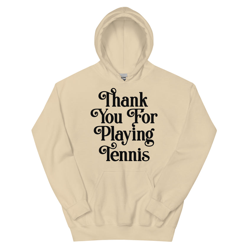 Thank You For Playing Tennis By CoVA Tennis Unisex Heavy Blend Hoodie