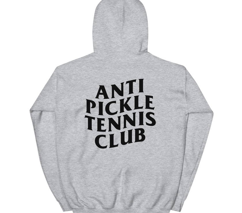 Anti Pickleball Tennis Club Unisex Heavy Blend Hoodie by CoVA Tennis