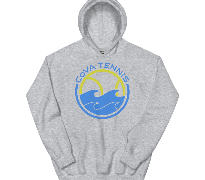 CoVA Tennis Ball & Waves Logo Unisex Logo Hoodie