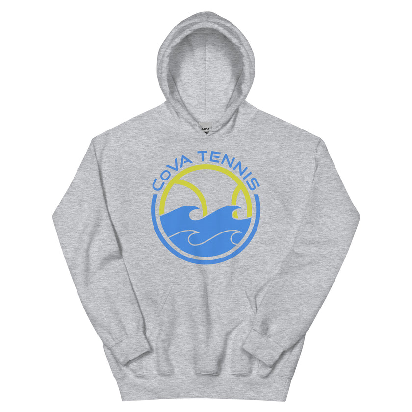 CoVA Tennis Ball & Waves Logo Unisex Logo Hoodie