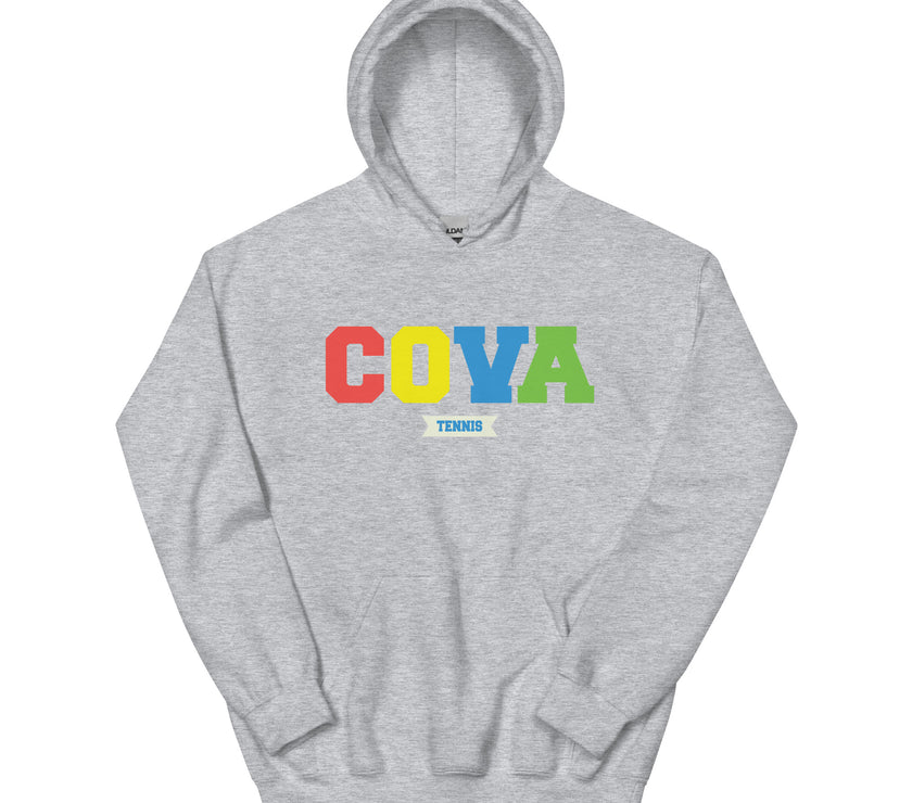 COVA Tennis Rainbow Unisex Heavy Blend Hoodie