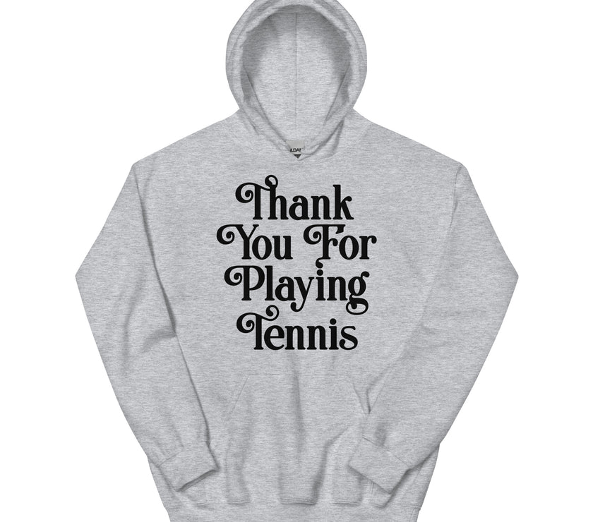 Thank You For Playing Tennis By CoVA Tennis Unisex Heavy Blend Hoodie