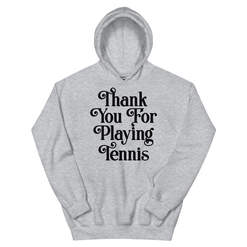 Thank You For Playing Tennis By CoVA Tennis Unisex Heavy Blend Hoodie